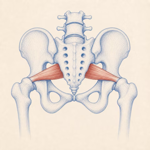 Piriformis muscle illustration