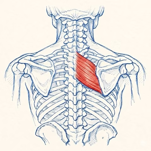 Rhomboids muscle illustration